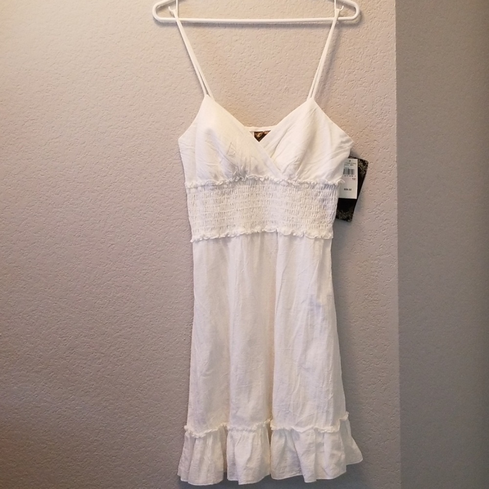 White Cotton Summer Dress
